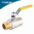 TMOK forged and thread brass valve with safety structure long steel handle